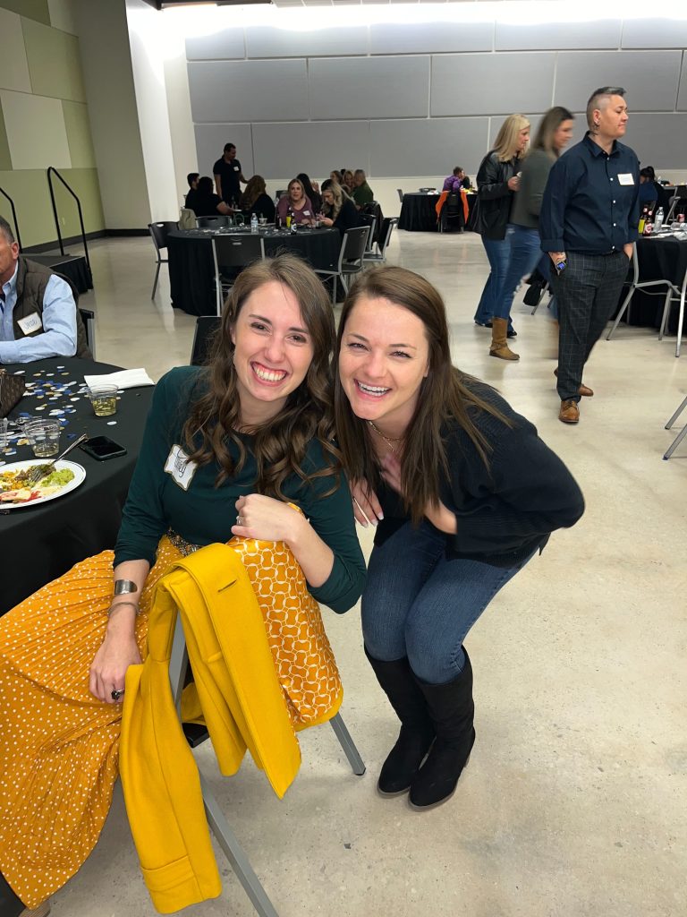 Ashley and Diana at the Strat Property Management team member dinner in 2023